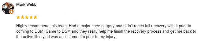 Sports Medicine Lakewood CO Mark Google Review